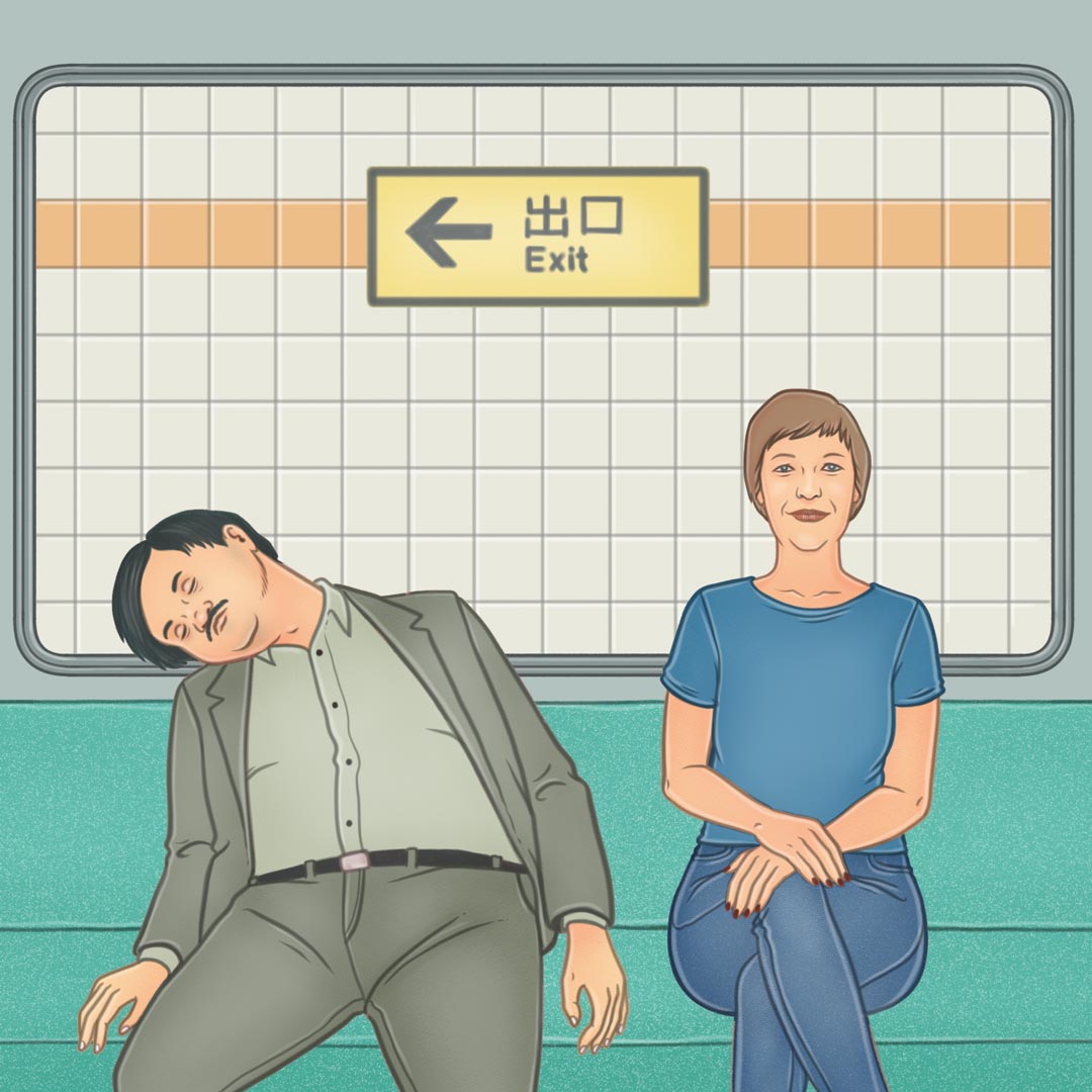 Eva Hache, haciendo el camaleón en Japón